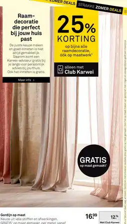 Karwei Karwei gordijn aanbieding