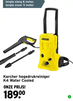 GAMMA Karcher hogedrukreiniger K4 Water Cooled aanbieding