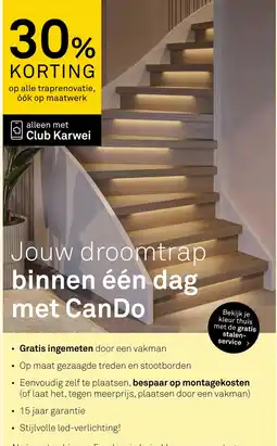 Karwei Op alle traprenovatie aanbieding