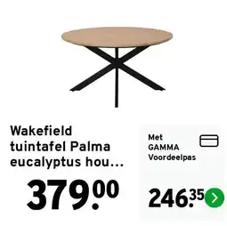 GAMMA Wakefield tuintafel Palma eucalyptus hou... aanbieding