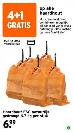 GAMMA Haardhout aanbieding