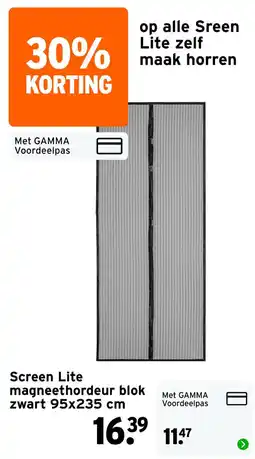 GAMMA Screen Lite magneethordeur blok aanbieding