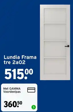 GAMMA Lundia Frama tre 2a02 aanbieding