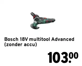 GAMMA Bosch 18v multitool advanced aanbieding