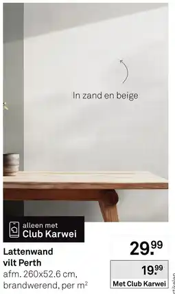 Karwei Lattenwand vilt perth aanbieding
