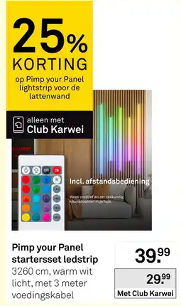 Karwei Pimp your Panel starterset ledstrip aanbieding