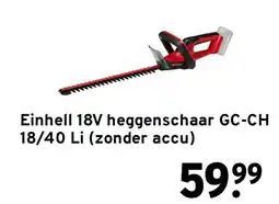 GAMMA Einhell 18V heggenschaar GC-CH 18/40 Li aanbieding