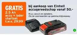 GAMMA Einhell accugereedschap aanbieding