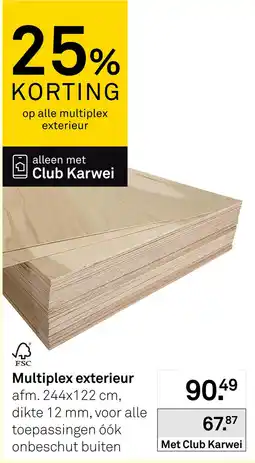 Karwei Club Karwei multiplex exterieur aanbieding