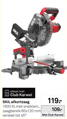 Karwei SKIL afkortzaag aanbieding
