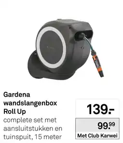 Karwei Gardena wandslangenbox Roll Up aanbieding