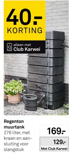 Karwei Regenton muurtank aanbieding
