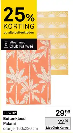 Karwei Buitenkleed Palami aanbieding