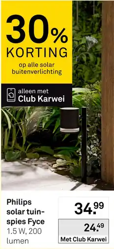 Karwei Philips solar tuin-spies Fyce aanbieding