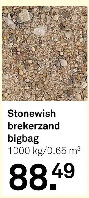 Karwei Stonewish brekerzand bigbag aanbieding