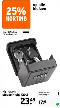 GAMMA Handson sleutelkluis KS-2 aanbieding
