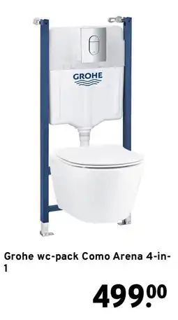 GAMMA Grohe wc-pack Como Arena 4-in-1 aanbieding