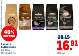 Makro Lavazza koffiebonen aanbieding