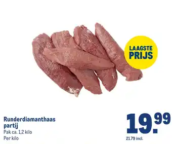 Makro Runderdiamanthaas partij aanbieding