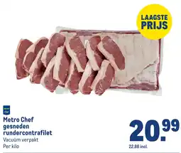 Makro Metro Chef gesneden rundercontrafilet aanbieding