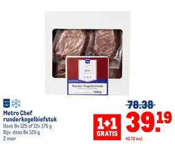 Makro Metro Chef runderkogelbiefstuk aanbieding