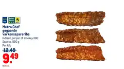 Makro Metro Chef gegaarde varkensspareribs aanbieding