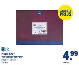 Makro Metro Chef varkensprocureur aanbieding