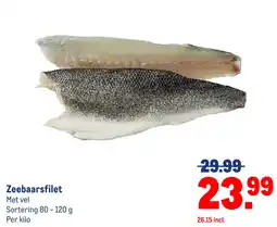 Makro Zeebaarsfilet aanbieding