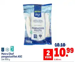 Makro Metro Chef pangasiusfilet ASC aanbieding