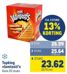 Makro Topking vlamtostis aanbieding