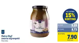 Makro Metro Chef zwarte olijvenpaté aanbieding