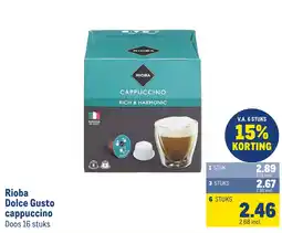 Makro Rioba Dolce Gusto cappuccino aanbieding