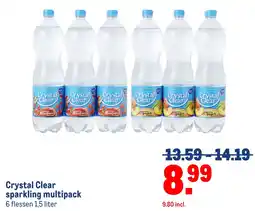 Makro Crystal Clear sparkling multipack aanbieding