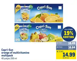 Makro Capri-Sun orange of multivitamine multipack aanbieding