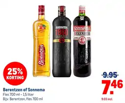 Makro Berentzen of Sonnema aanbieding