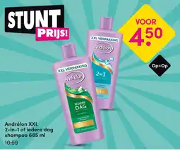DA Andrélon XXL 2-in-1 of iedere dag shampoo 685 ml aanbieding