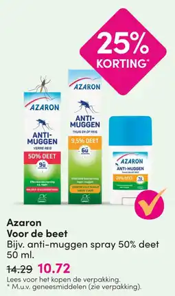 DA Azaron anti-muggen spray 50% deet aanbieding