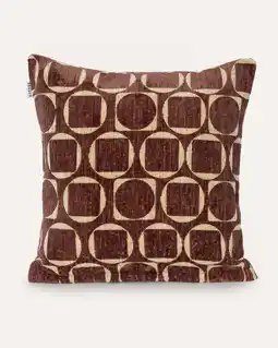 Wehkamp Dogguo Sierkussen SQUARE-CIRCLE-CUSHION-BROWN/YELLOW (50X50 cm) aanbieding