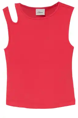Wehkamp s.Oliver T-shirt rib gebreid rood aanbieding