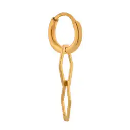 Wehkamp Label Kiki gold plated oorbel Wobbly Hoop aanbieding