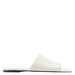 Wehkamp Mango leren slippers - ecru aanbieding