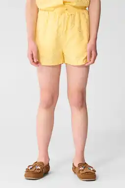 Wehkamp Shoeby highwaist casual short lichtgeel aanbieding
