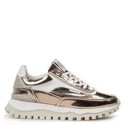 Wehkamp Floris van Bommel leren sneakers brons aanbieding
