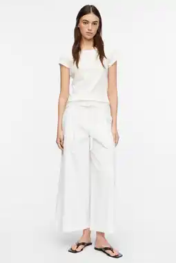 Wehkamp comma cropped broek wit aanbieding