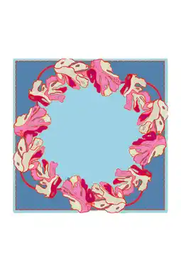 Wehkamp POM Amsterdam sjaaltje Urban Flora blauw aanbieding