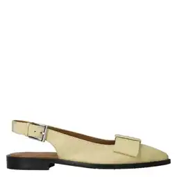 Wehkamp Copenhagen Shoes City Walk leren slingback loafers lichtgeel aanbieding