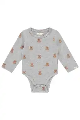 Wehkamp A Tiny Story romper grijs/bruin aanbieding