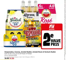 Jumbo Desperados, corona, amstel radler, amstel rosé of grolsch radler aanbieding