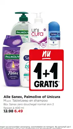 Jumbo Alle sanex, palmolive of unicura aanbieding