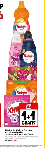 Jumbo Alle robijn klein & krachtig, wasmiddeldoekjes, capsules, quickwash of omo aanbieding